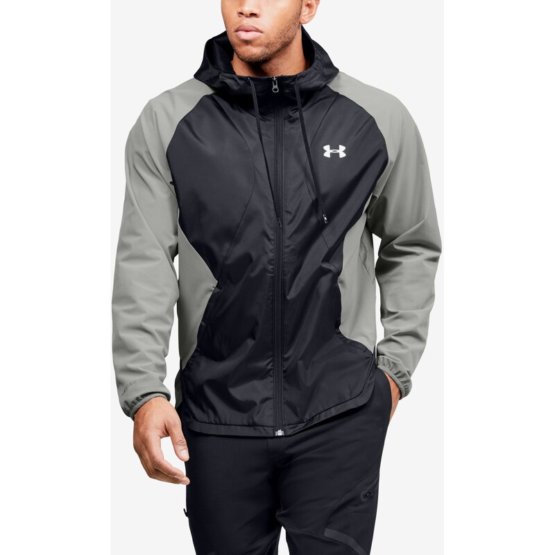 Bunda Under Armour Stretch-Woven Hooded Jacket Man Gray
