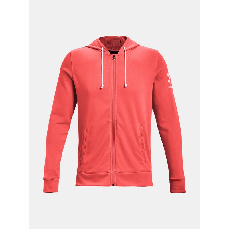 mikina Under Armour Rival Terry Fz Hd an Red