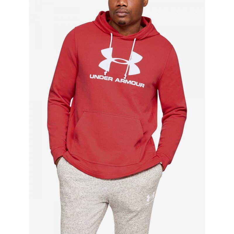 Mmikina Under Armour Sportstyle Terry ogo Hoodie Man Red