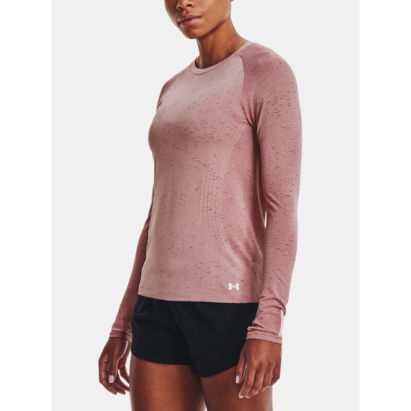 Triko Under Armour Seamless Run LS Wmn Pink