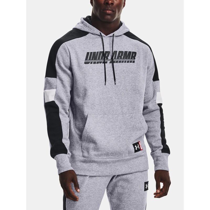 mikina Under Armour Baseline Fleece P/O Hoody an Gray