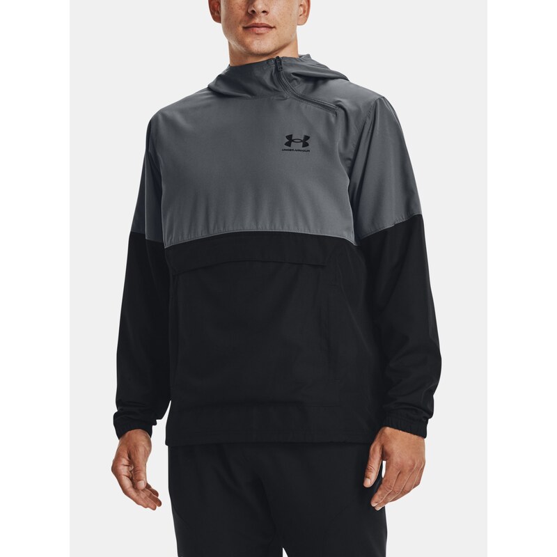 Bunda Under Armour Storm Woven Asym Zip Pullover an Gray