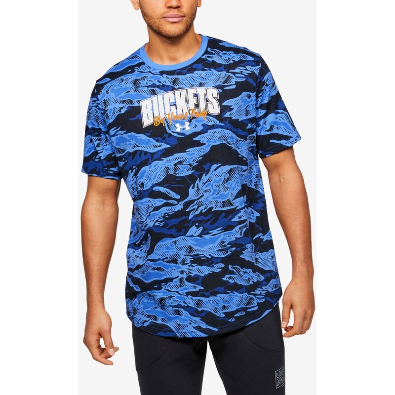 Triko Under Armour Baseline Buckets Tee an Blue