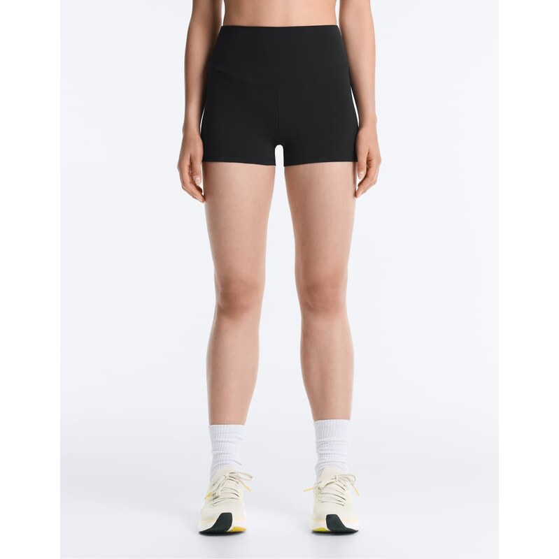 OYSHO Comfortlux high-rise 5cm hot pants in black