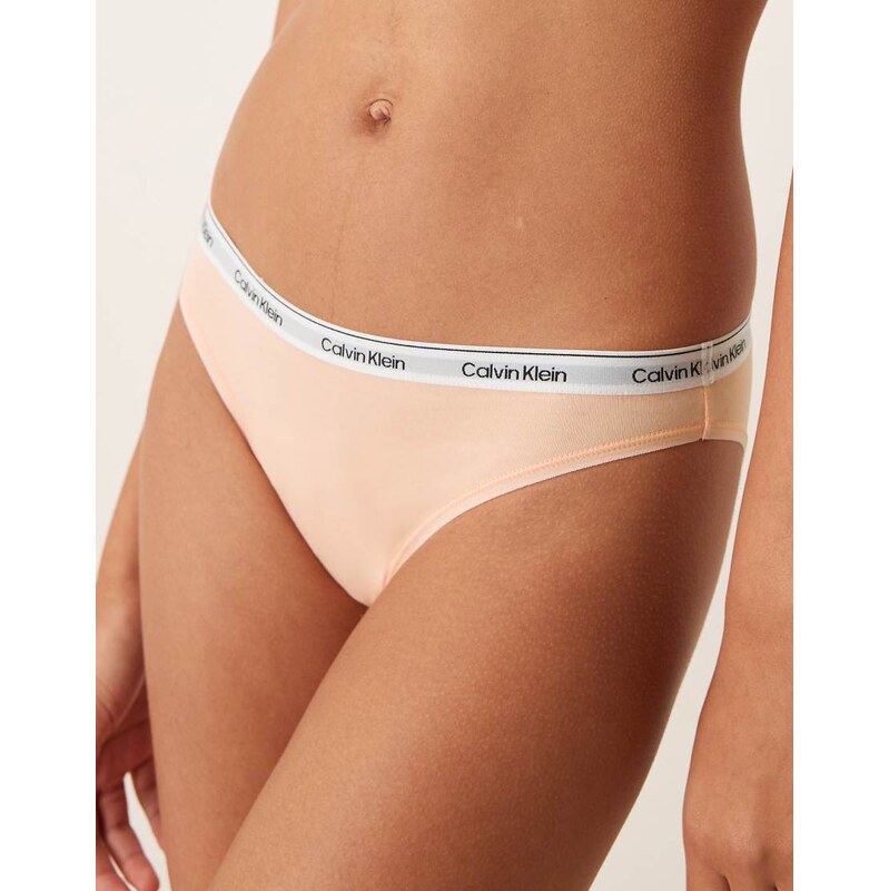 Calvin Klein Icon Logo bikini briefs in peach-Orange