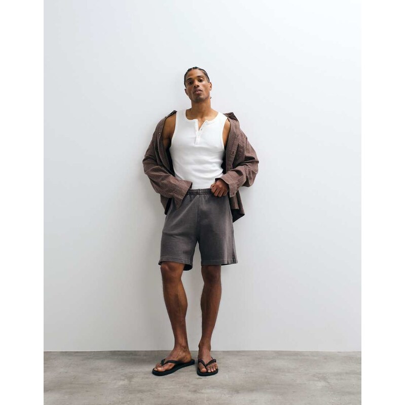 Carhartt WIP harper sweat shorts in brown