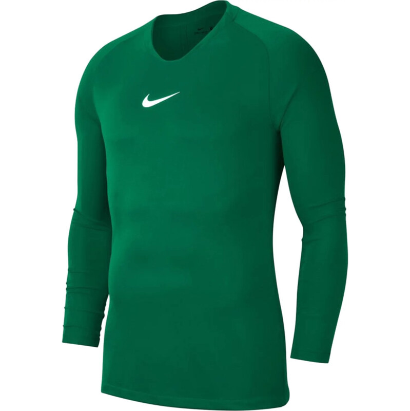 Zelené pánské tričko Nike Dry Park First Layer Longsleeve Zelená