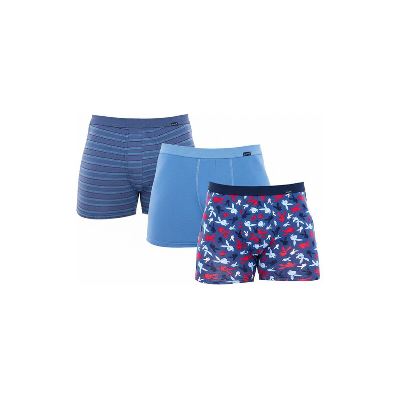 Pánské boxerky 3Pack 946/08 modrá mix - Cornette