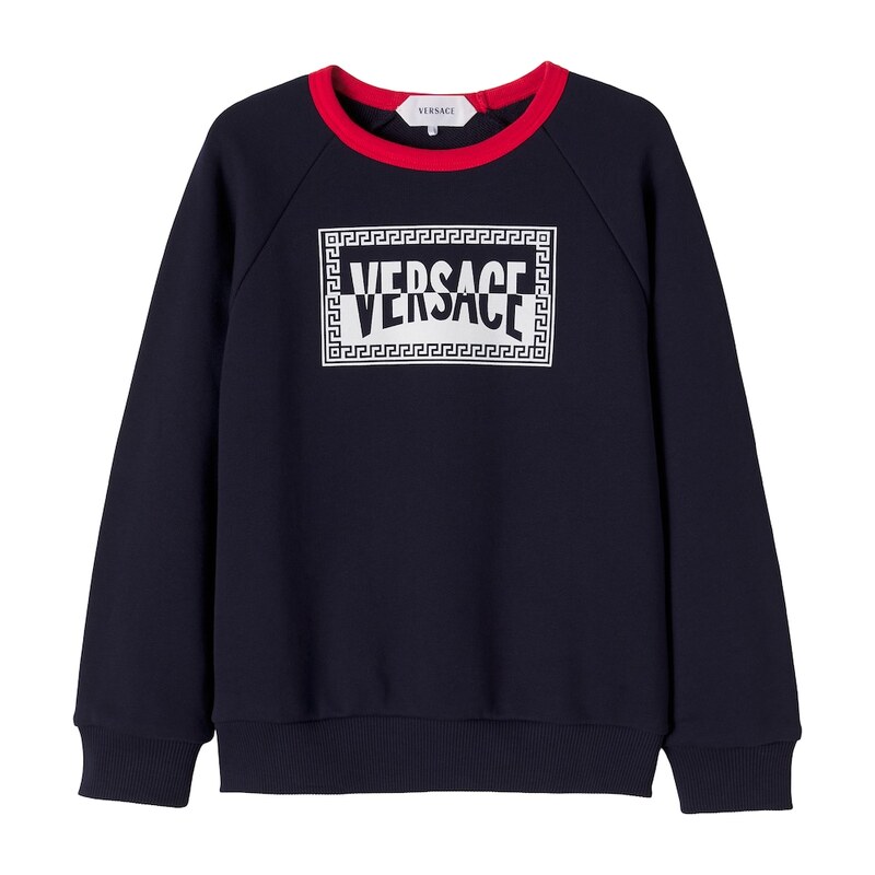 Versace Kids Logo cotton jersey sweatshirt