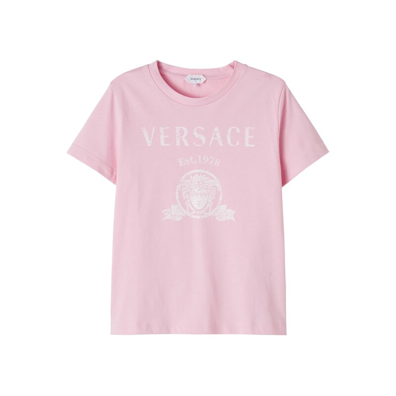 Versace Kids Medusa printed cotton jersey T-shirt