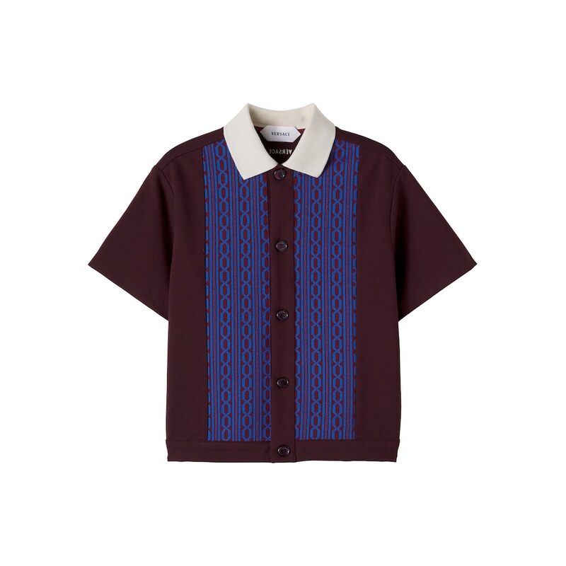 Versace Kids Jacquard shirt