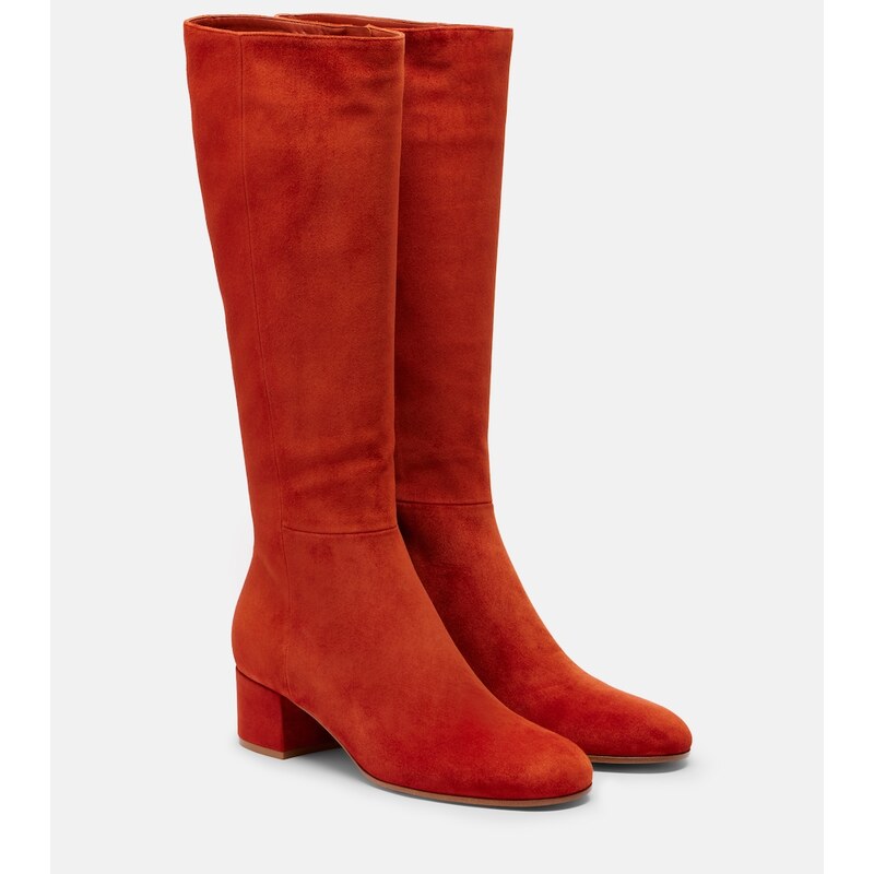 Gianvito Rossi Joelle suede knee-high boots