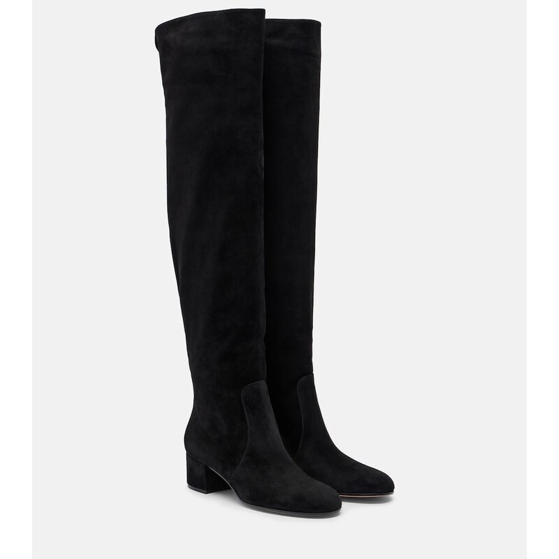 Gianvito Rossi Suede knee-high boots