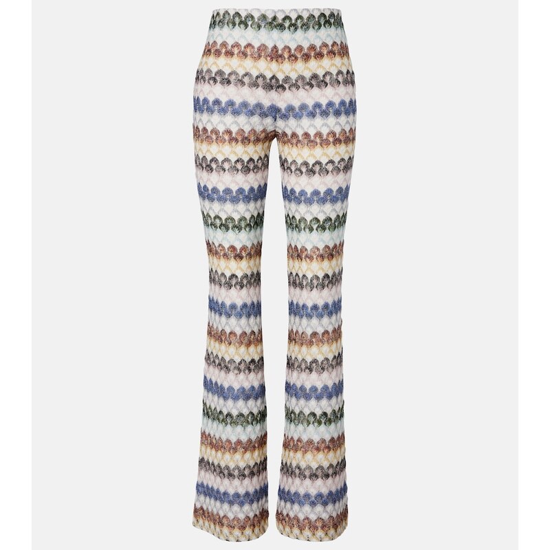 Missoni Knitted lamÃ flared pants