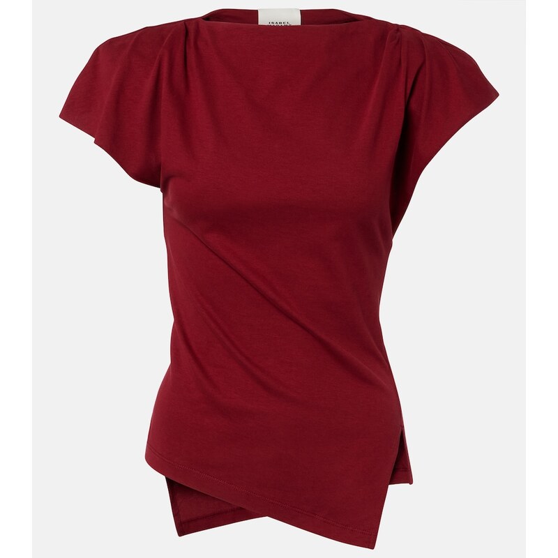 Isabel Marant Sebani asymmetric cotton T-shirt