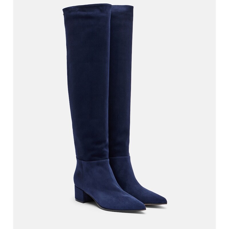 Gianvito Rossi Suede knee-high boots