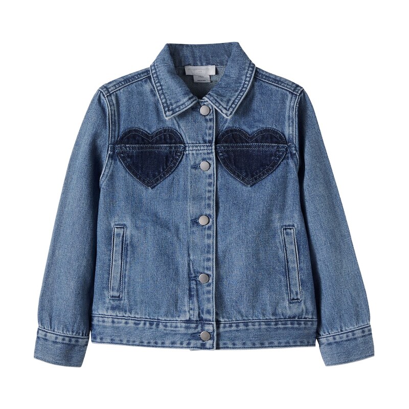 Stella McCartney Kids Patch-appliquÃ denim jacket