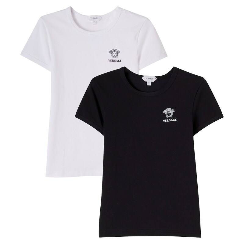 Versace Kids Set of 2 logo cotton-blend T-shirts