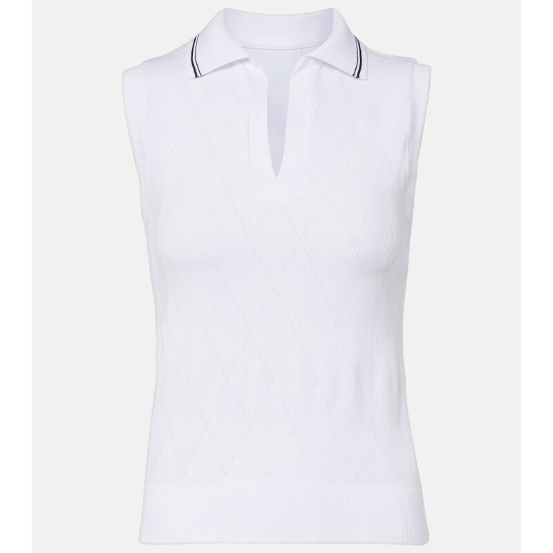 Varley Marit argyle polo shirt