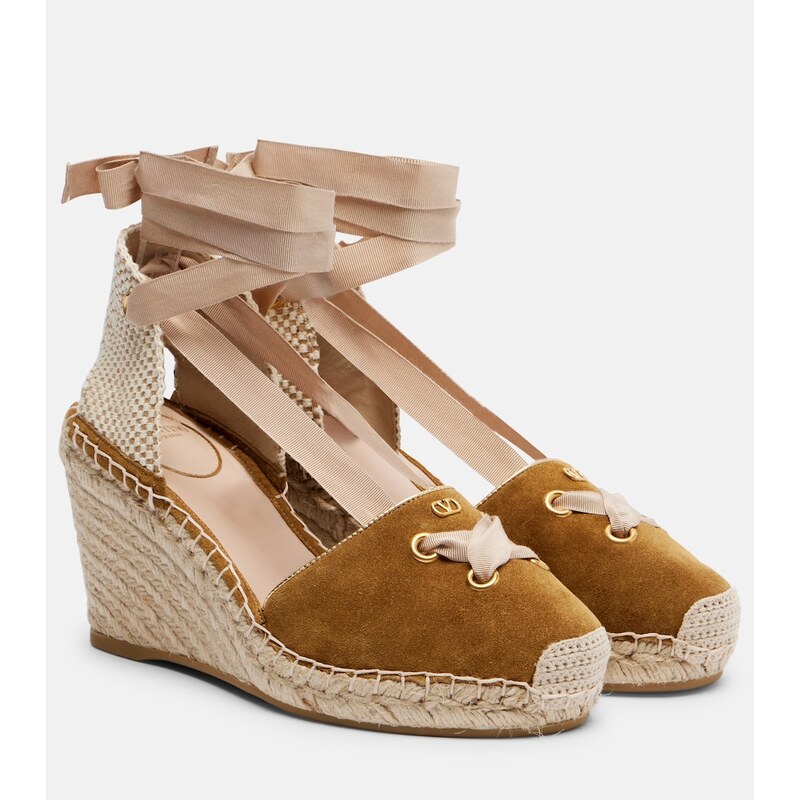 Valentino Garavani Resort suede espadrille wedges