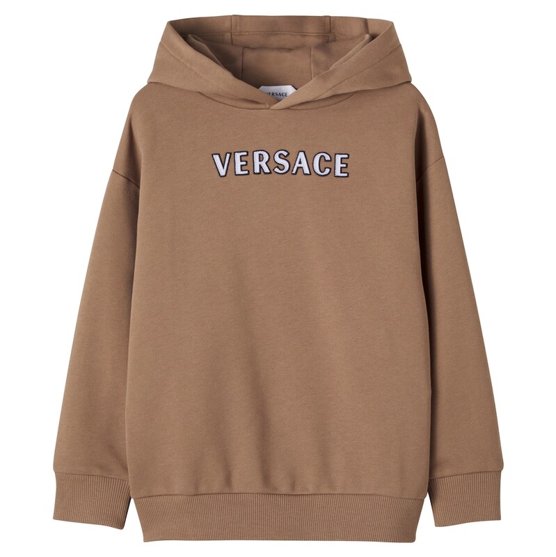 Versace Kids Logo cotton jersey hoodie