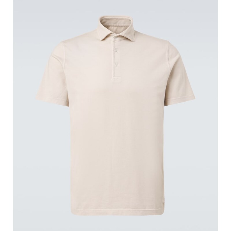 Fedeli Cotton jersey polo shirt