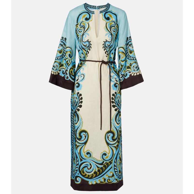 Alemais AlÃmais Natalia printed linen midi dress