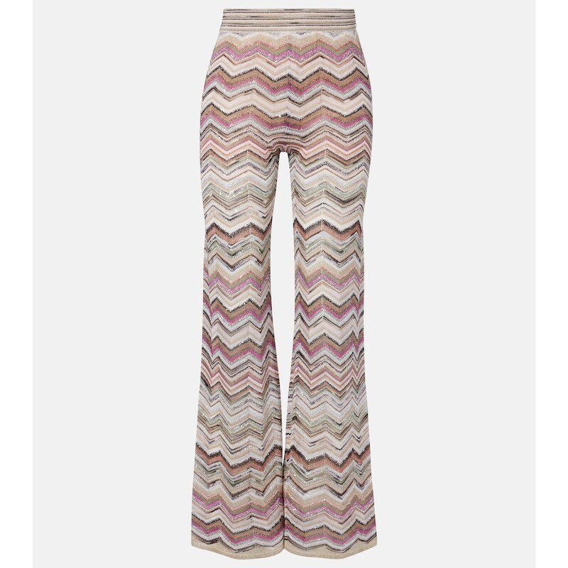 Missoni Zigzag lamÃ wide-leg pants