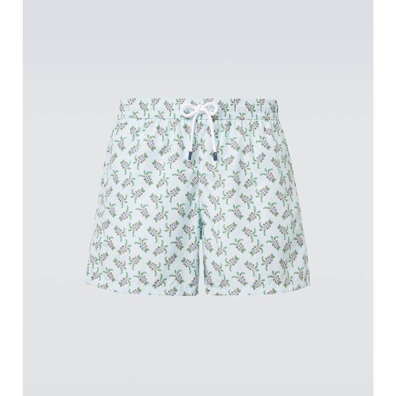 Fedeli Madeira printed swim trunks