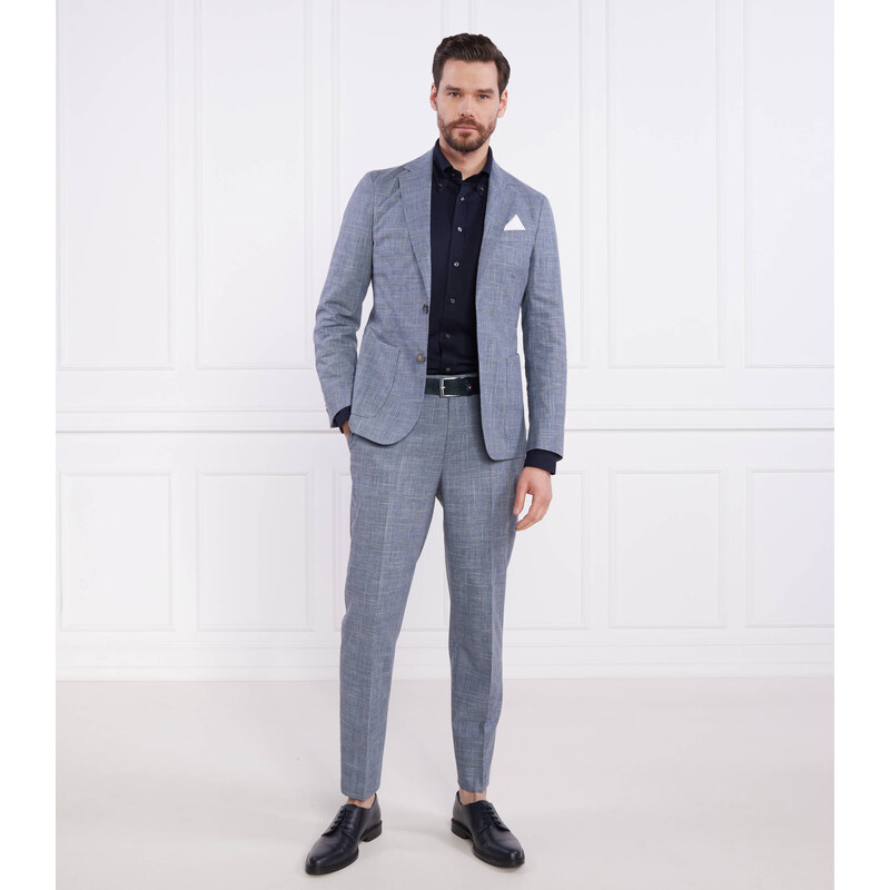 BOSS BLACK Oblek C-Hanry-2Pcs-232 | Slim Fit | s příměsí vlny