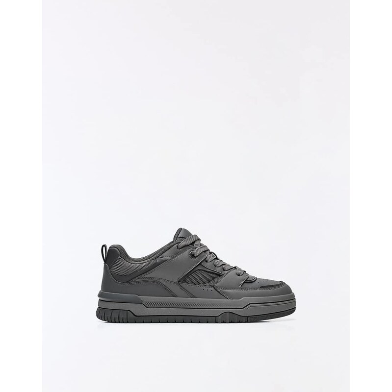 Bershka Skate trainers in grey