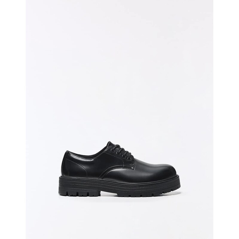 Bershka Derby shoes in black