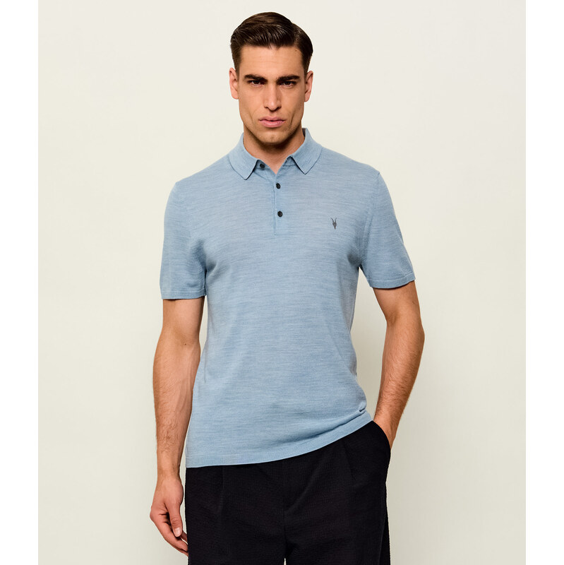 AllSaints Vlněné polokošile Ramskull | Slim Fit