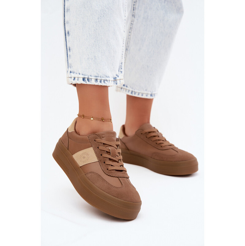 Big Star Shoes Dámské tenisky na platformě Big Star UU274015