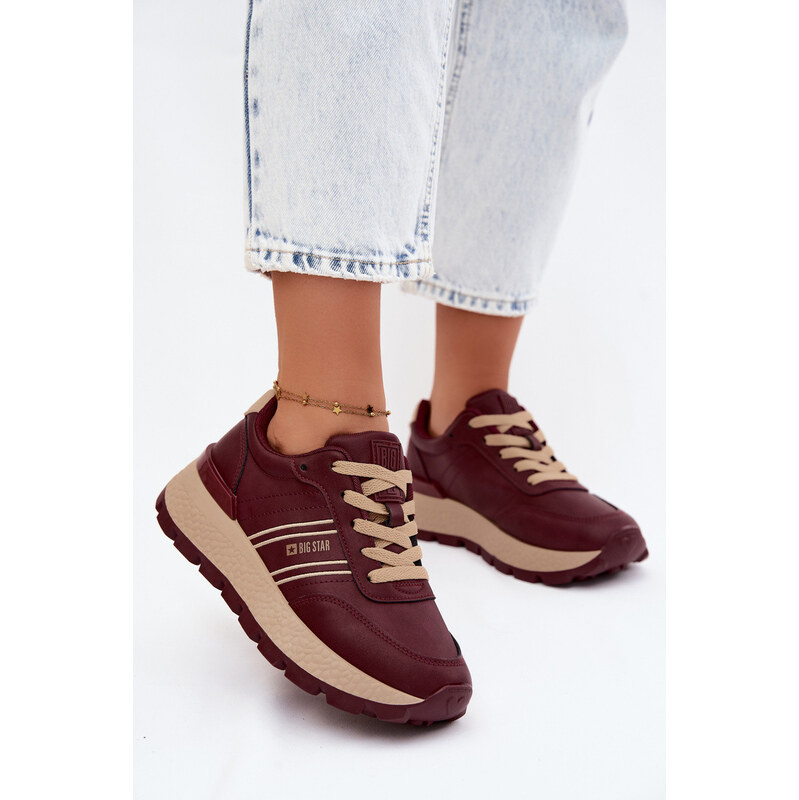 Big Star Shoes Dámské tenisky na platformě Big Star UU274041
