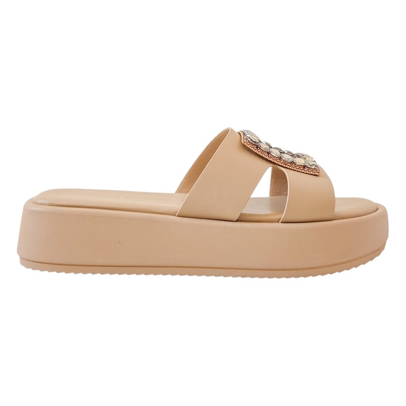 Béžové nazouváky Laura Biagiotti PT Calf Beige