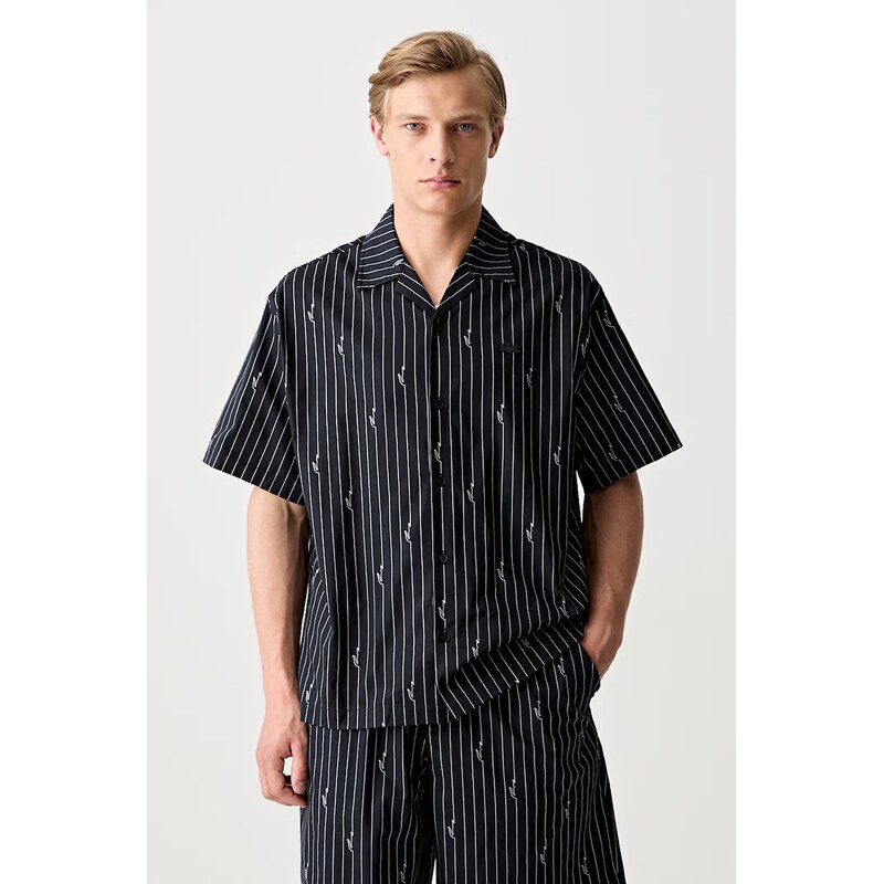 Lacoste košile bavlněná pánská