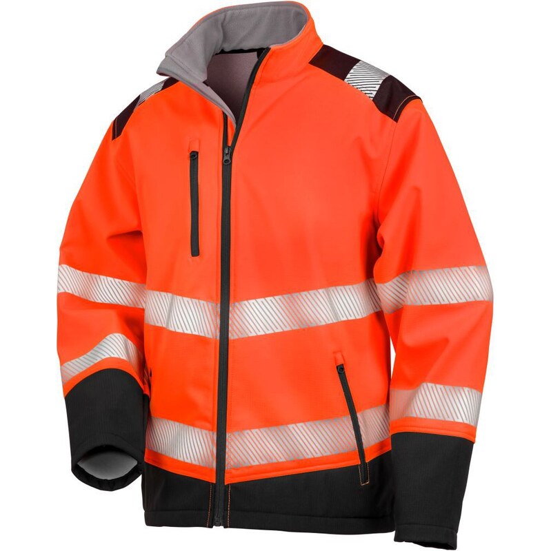 RESULT R476X - Pánská reflexní softshellová bunda Hi-Vis -