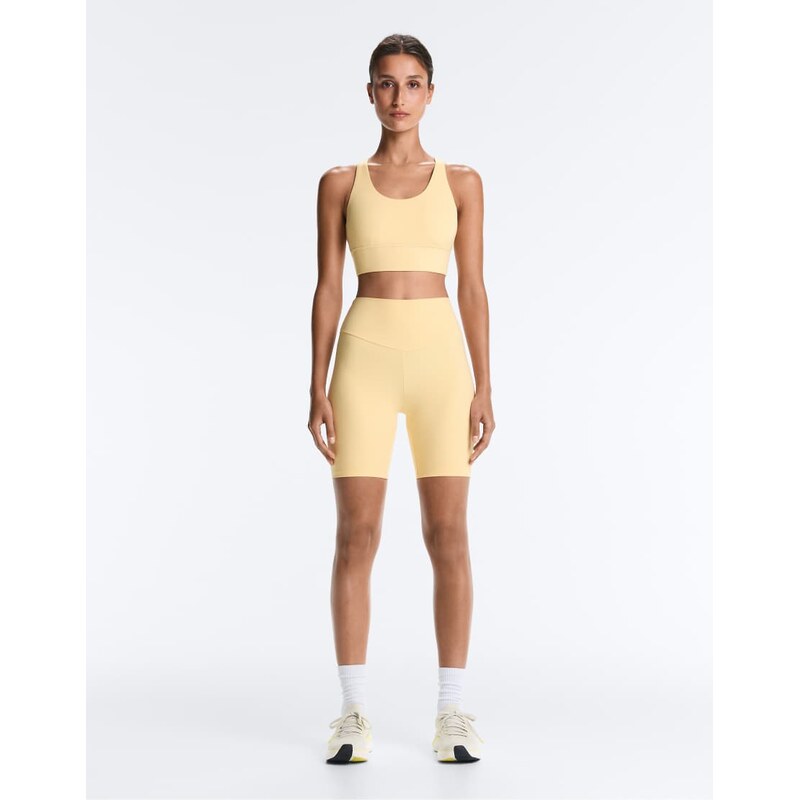 OYSHO Comfortlux high-rise 20cm short leggings in pale yellow
