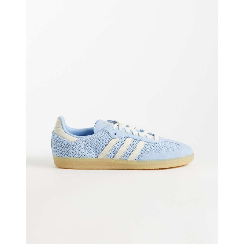 adidas Originals Samba OG trainers in light blue and cream