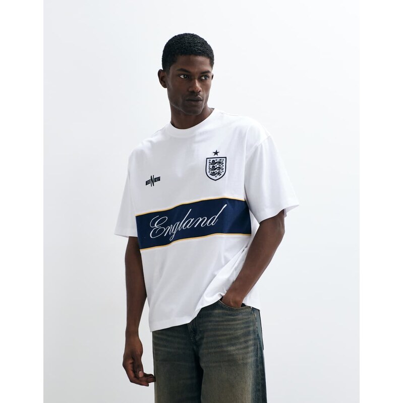 ASOS DESIGN oversized tee with FA World cup England print in