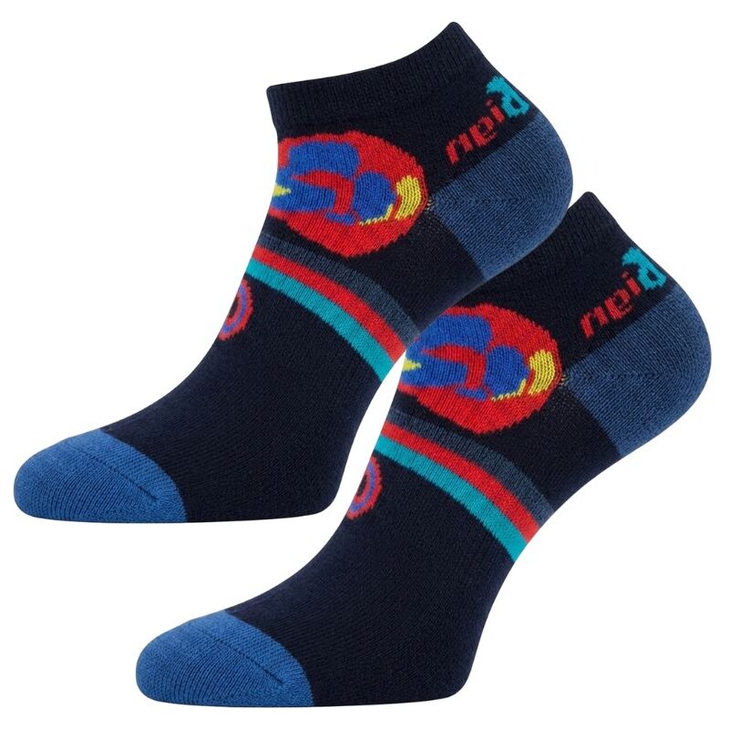 Design Socks vel.80-140-Dětské kotníčkové ponožky - kopací míč -