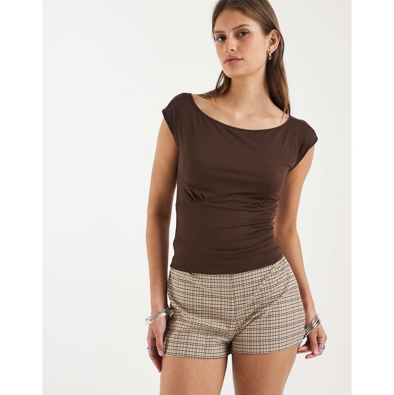 Supre super smooth saskia top in brown