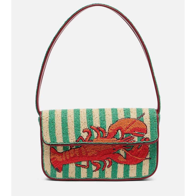 Staud Tommy beaded shoulder bag