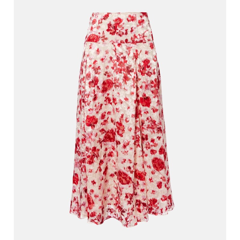 Isabel Marant Hilza floral jacquard maxi skirt