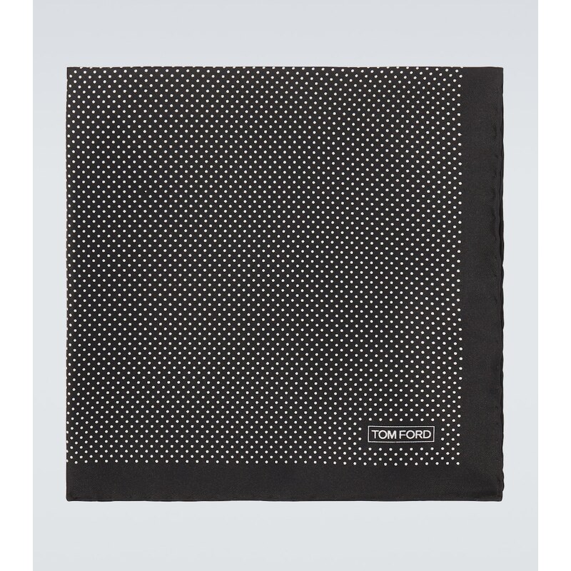 Tom Ford Polka-dot silk pocket square