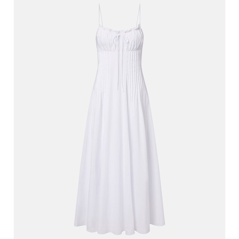 Staud Margi cotton poplin maxi dress