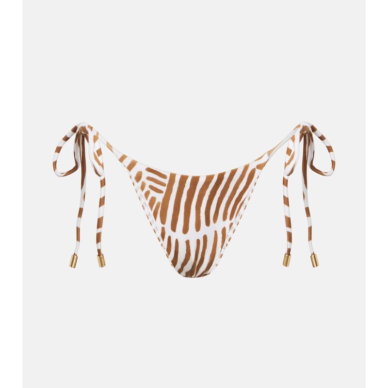 ViX Paula Hermanny Tie Side printed bikini bottoms