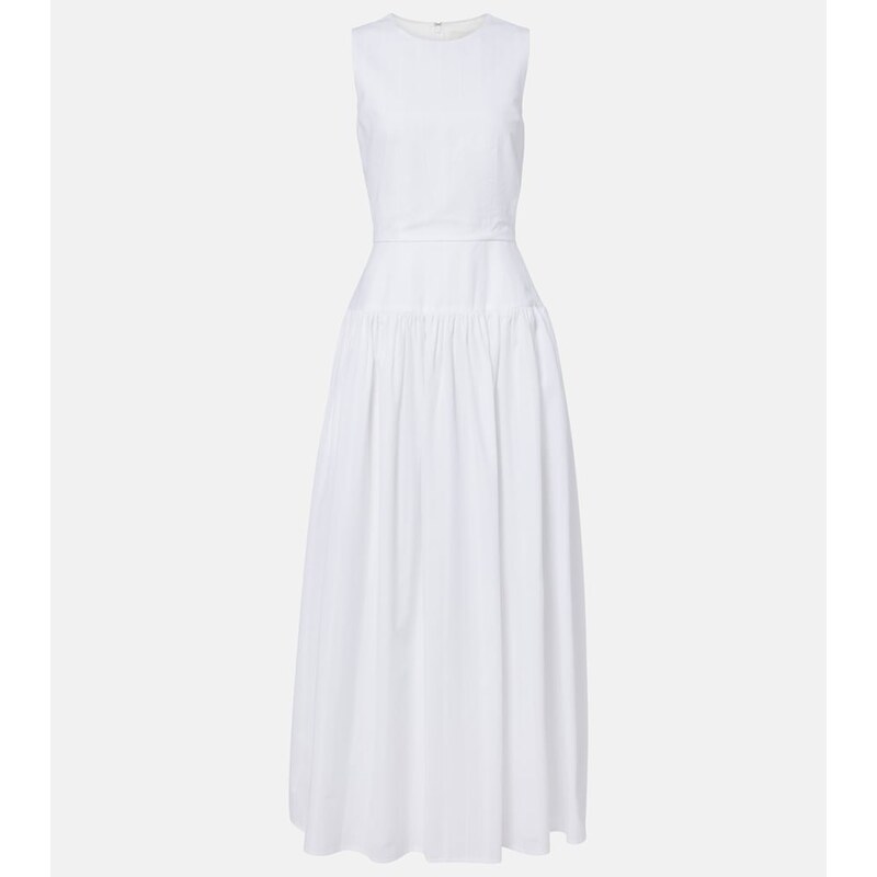Loulou de Saison Ama cotton poplin maxi dress