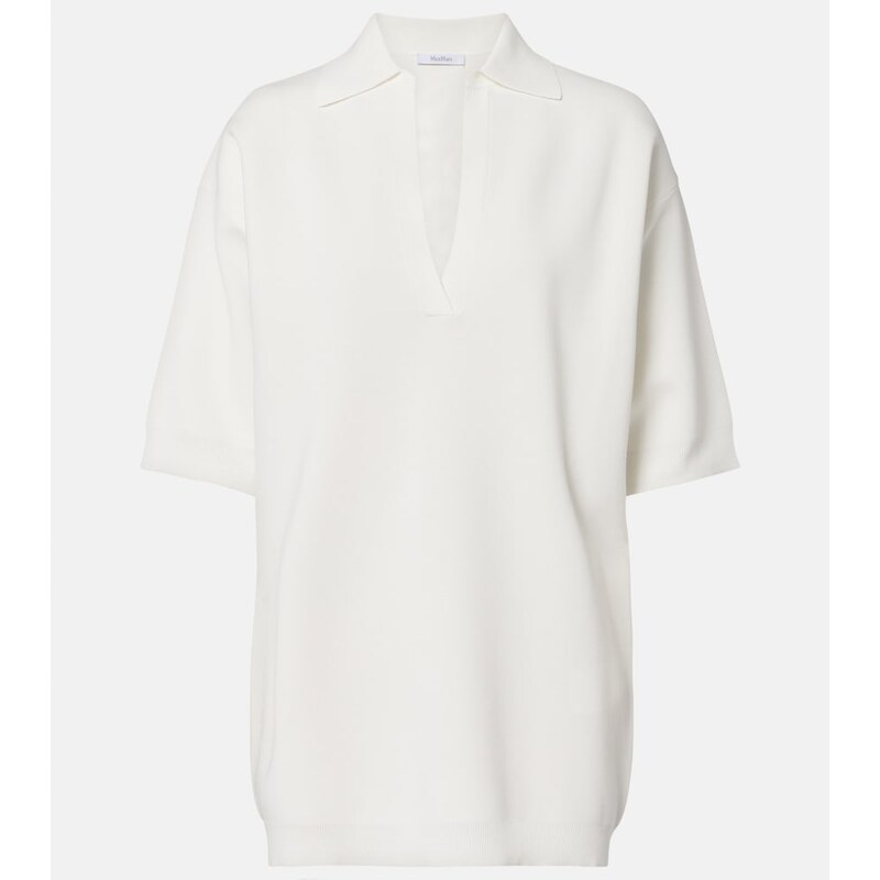 Max Mara Knitted crÃªpe top